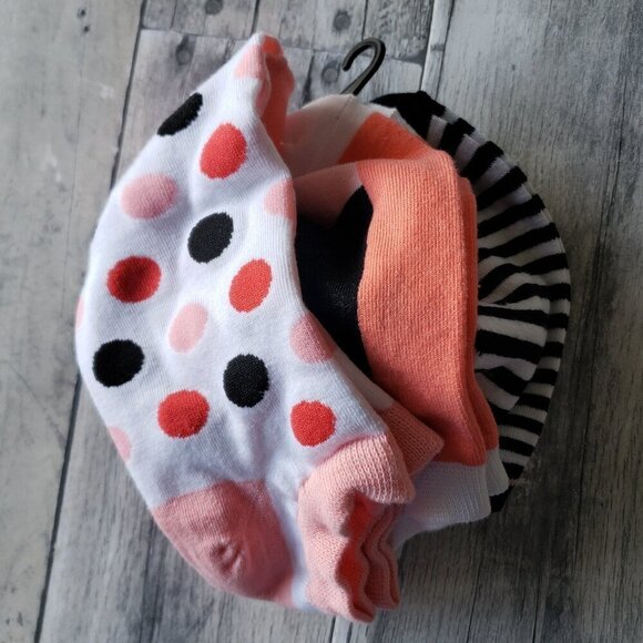 NWT - 6 Pair of Kate Spade Butterfly and Polka Dot No Show Socks - One Size - Picture 2 of 5